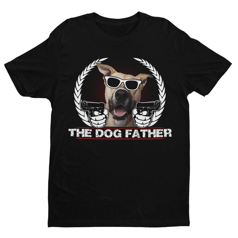 Funny Dog Lover T Shirt THE DOGFATHER Parody Godfather Movie Gift For Owner Dad - Galaxy Tees
