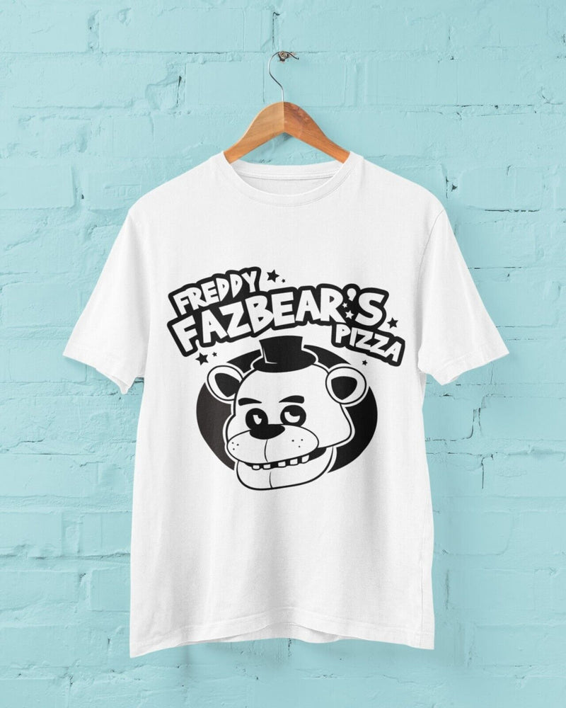 Funny Gamer T Shirt FREDDY FAZBEAR'S PIZZA Five Nights Video Gaming Horror Top - Galaxy Tees