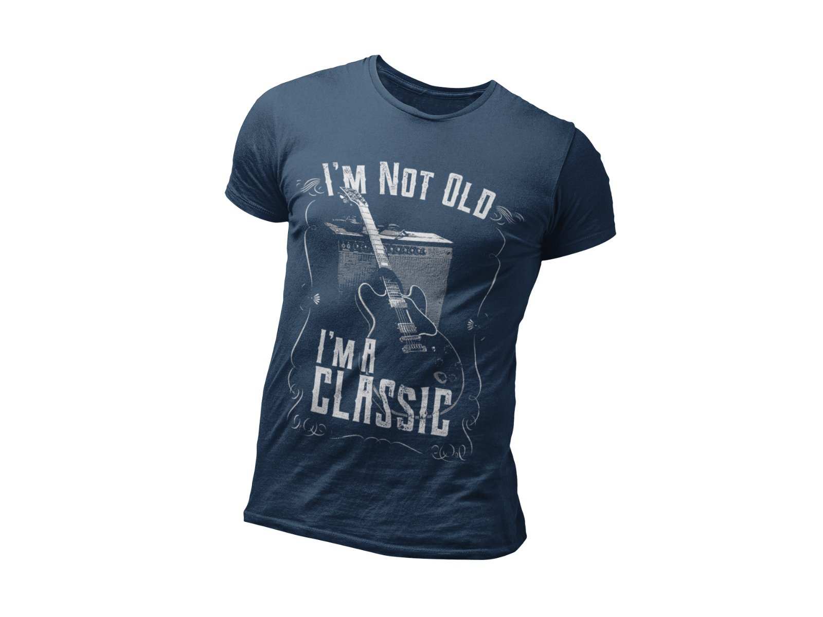 Classic Amp Retro Guitarist Dad GrandadFunny Guitar T Shirt I'm Not Old I'm A Classic Amp Retro Guitarist Dad