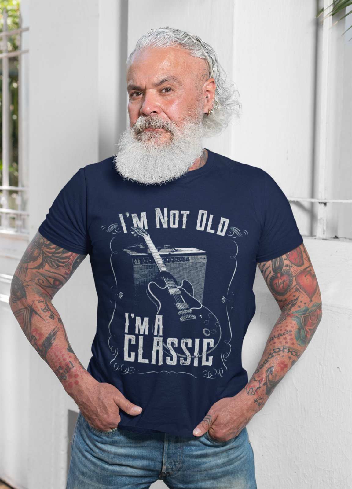 Classic Amp Retro Guitarist Dad GrandadFunny Guitar T Shirt I'm Not Old I'm A Classic Amp Retro Guitarist Dad