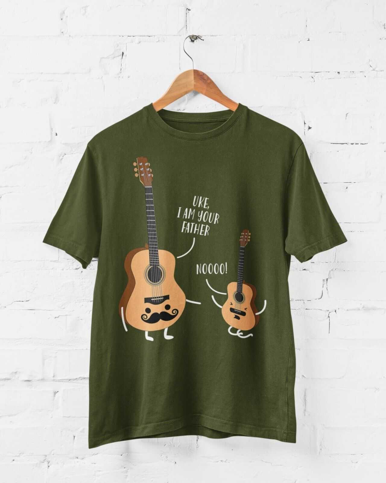 FATHER Wars Star Parody Movie JokeFunny Guitar Ukulele T Shirt UKE I AM YOUR FATHER Wars Star Parody Mov