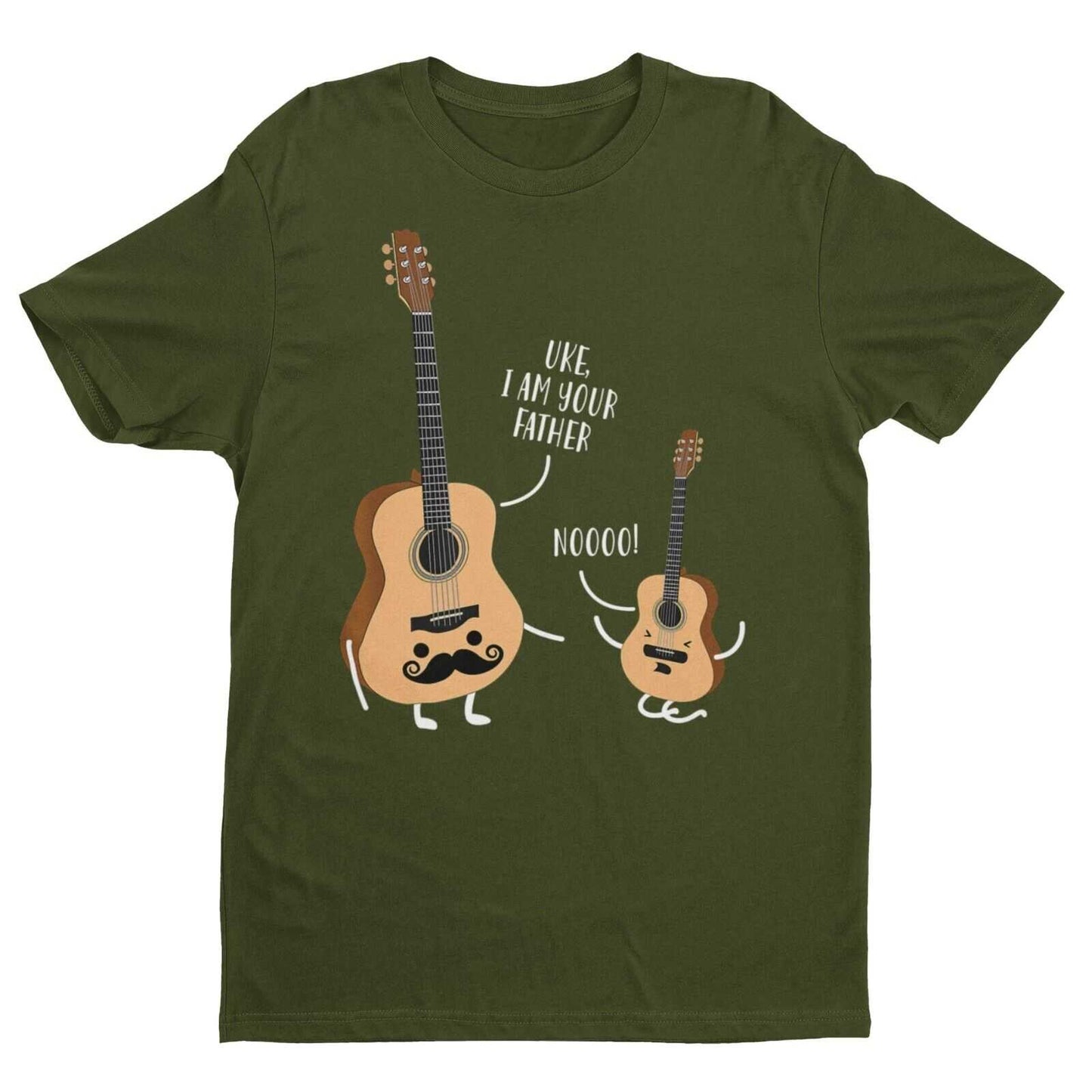 FATHER Wars Star Parody Movie JokeFunny Guitar Ukulele T Shirt UKE I AM YOUR FATHER Wars Star Parody Mov