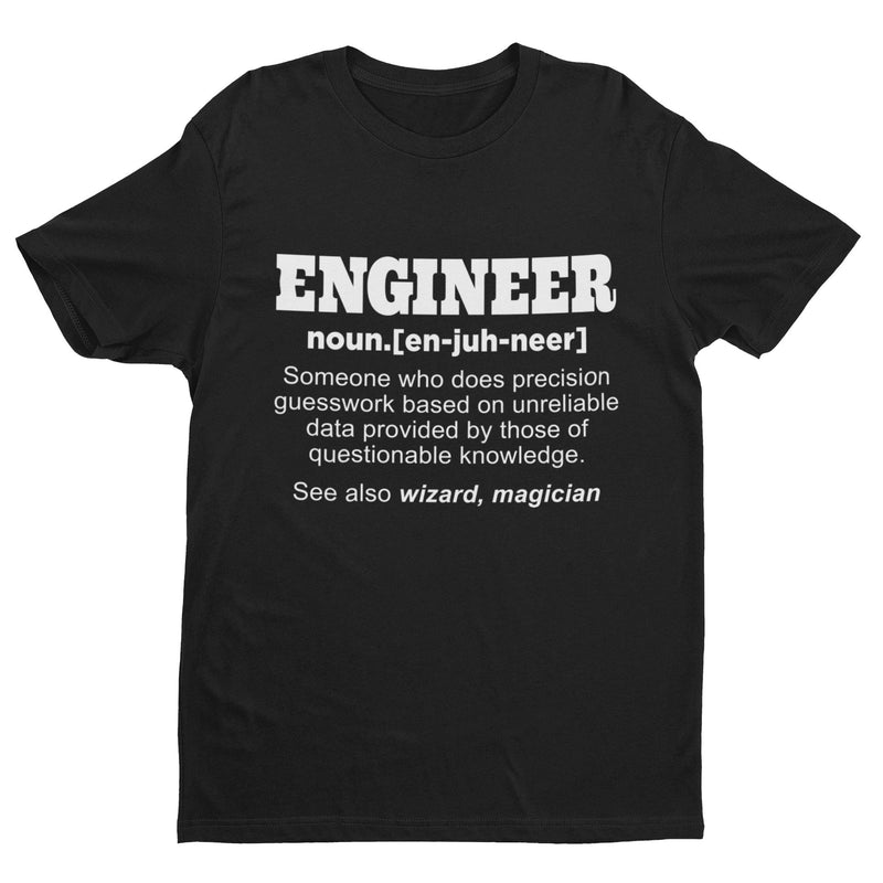 Funny T Shirt Engineer Dictionary Definition Novelty Worker Staff Work Gift Idea - Galaxy Tees