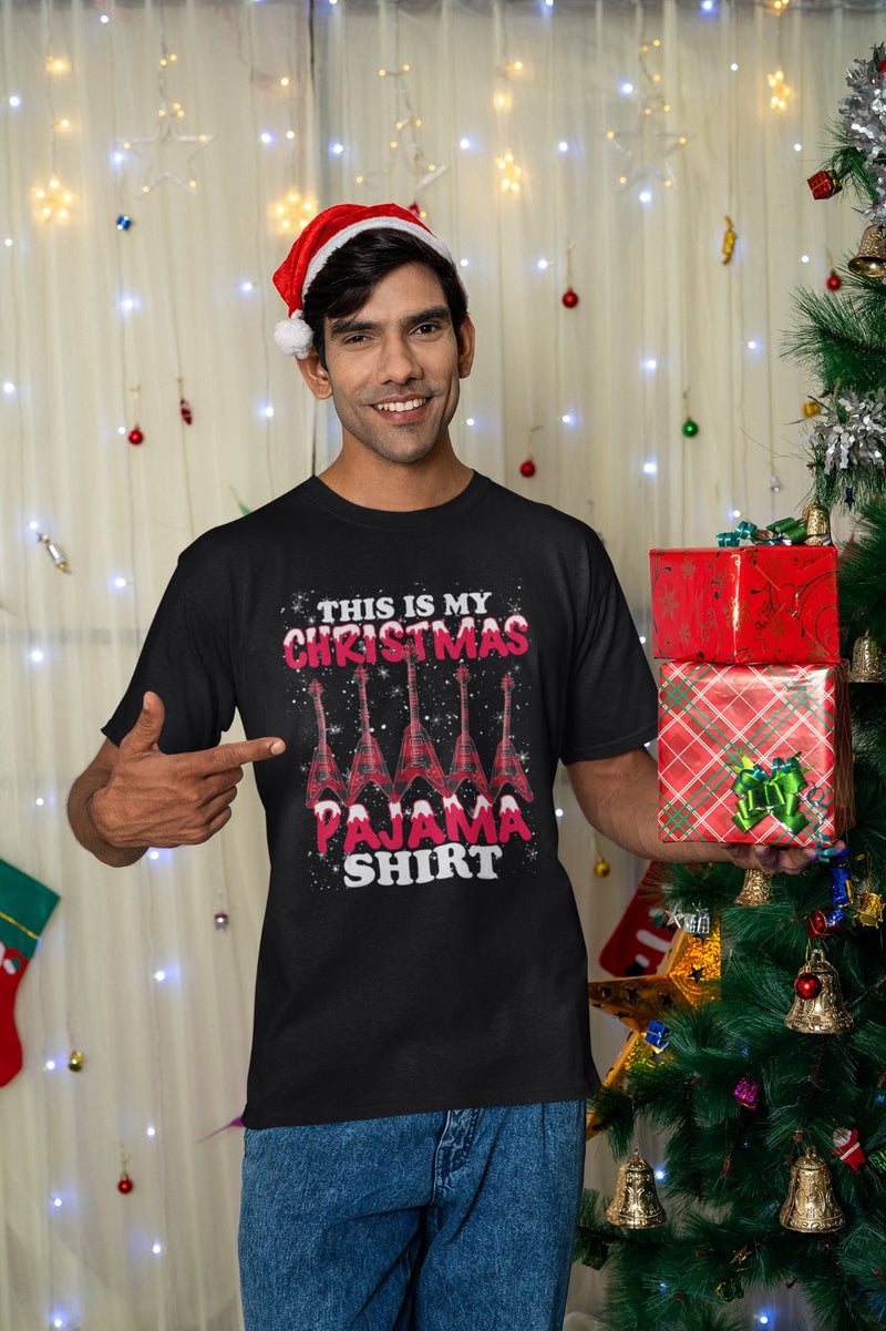 Guitar Themed Xmas T Shirt Guitar This Is My Christmas Pajama Shirt Gift Idea - Galaxy Tees