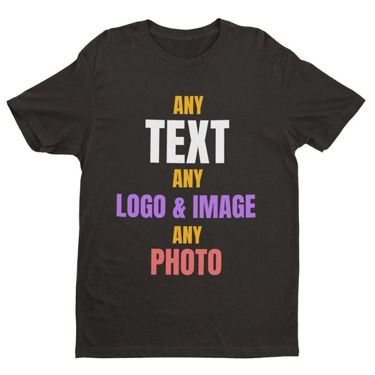 PERSONALISED CUSTOM PRINTED Any Text / Image / Design T Shirt / Any Occasion Use - Galaxy Tees