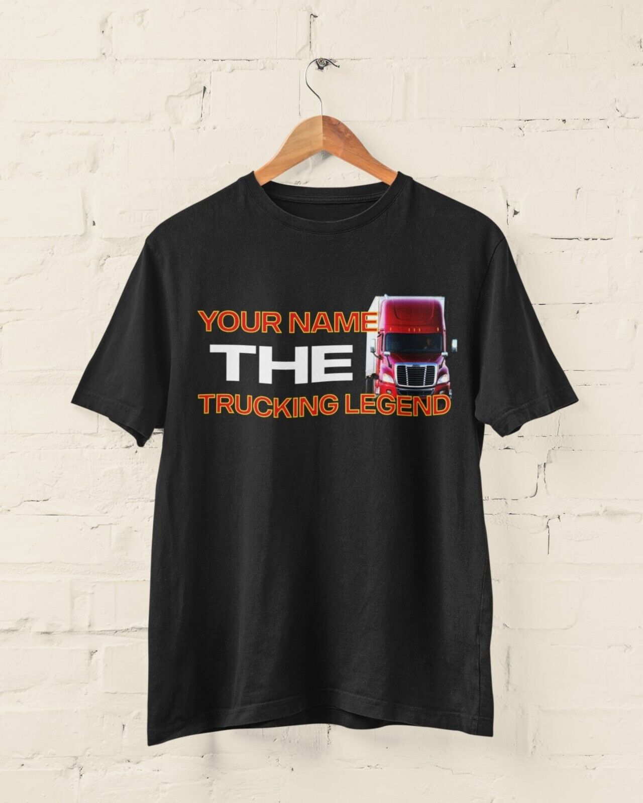 TRUCKING LEGEND Funny GiftPERSONALISED HGV H.G.V Drivers T Shirt ANY NAME The TRUCKING LEGEND Fu