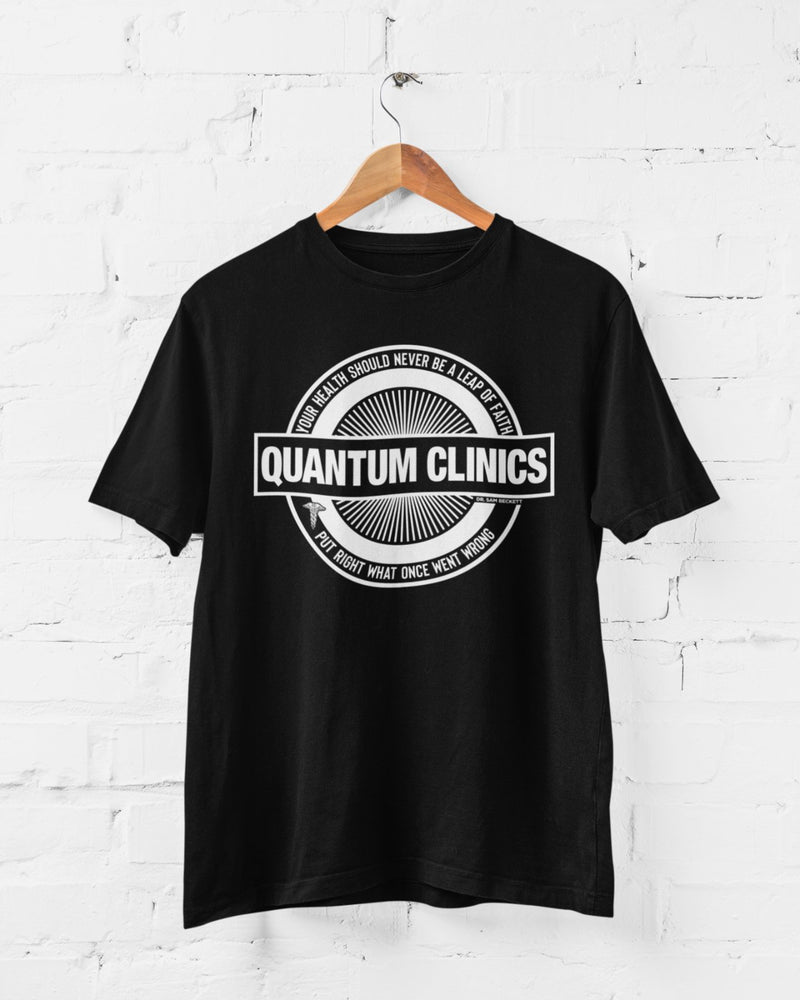 Quantum Clinics T Shirt Funny Retro TV Leap Beckett Sam Al 80s TV 90s Gift Idea - Galaxy Tees