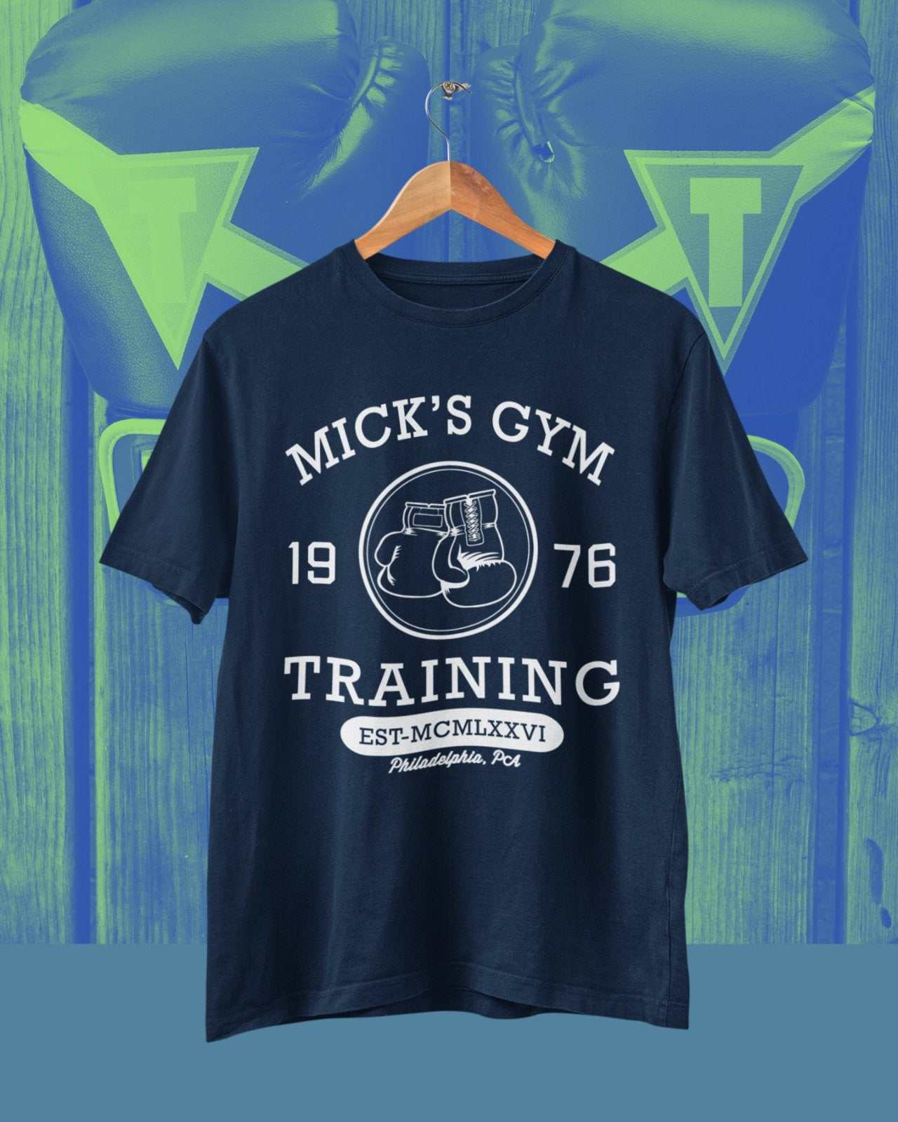 Shirt Movie Rocky Classic Boxing Training Gift Idea DadRetro Mick's Gym 1976 T Shirt Movie Rocky Classic Boxing Training Gift