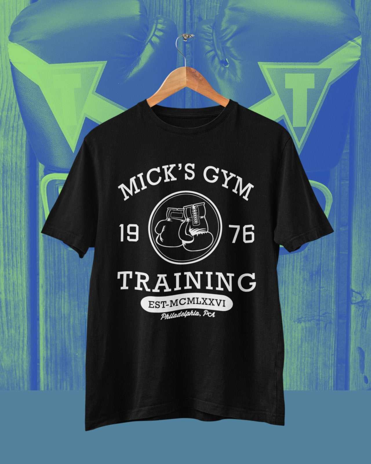 Shirt Movie Rocky Classic Boxing Training Gift Idea DadRetro Mick's Gym 1976 T Shirt Movie Rocky Classic Boxing Training Gift