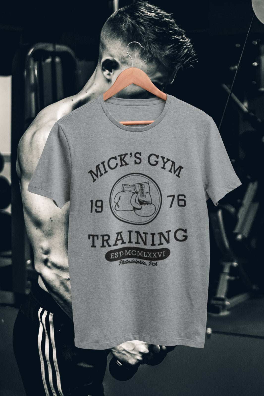 Shirt Movie Rocky Classic Boxing Training Gift Idea DadRetro Mick's Gym 1976 T Shirt Movie Rocky Classic Boxing Training Gift