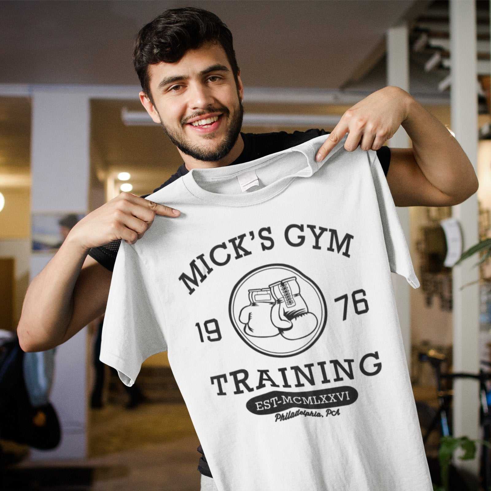 Shirt Movie Rocky Classic Boxing Training Gift Idea DadRetro Mick's Gym 1976 T Shirt Movie Rocky Classic Boxing Training Gift