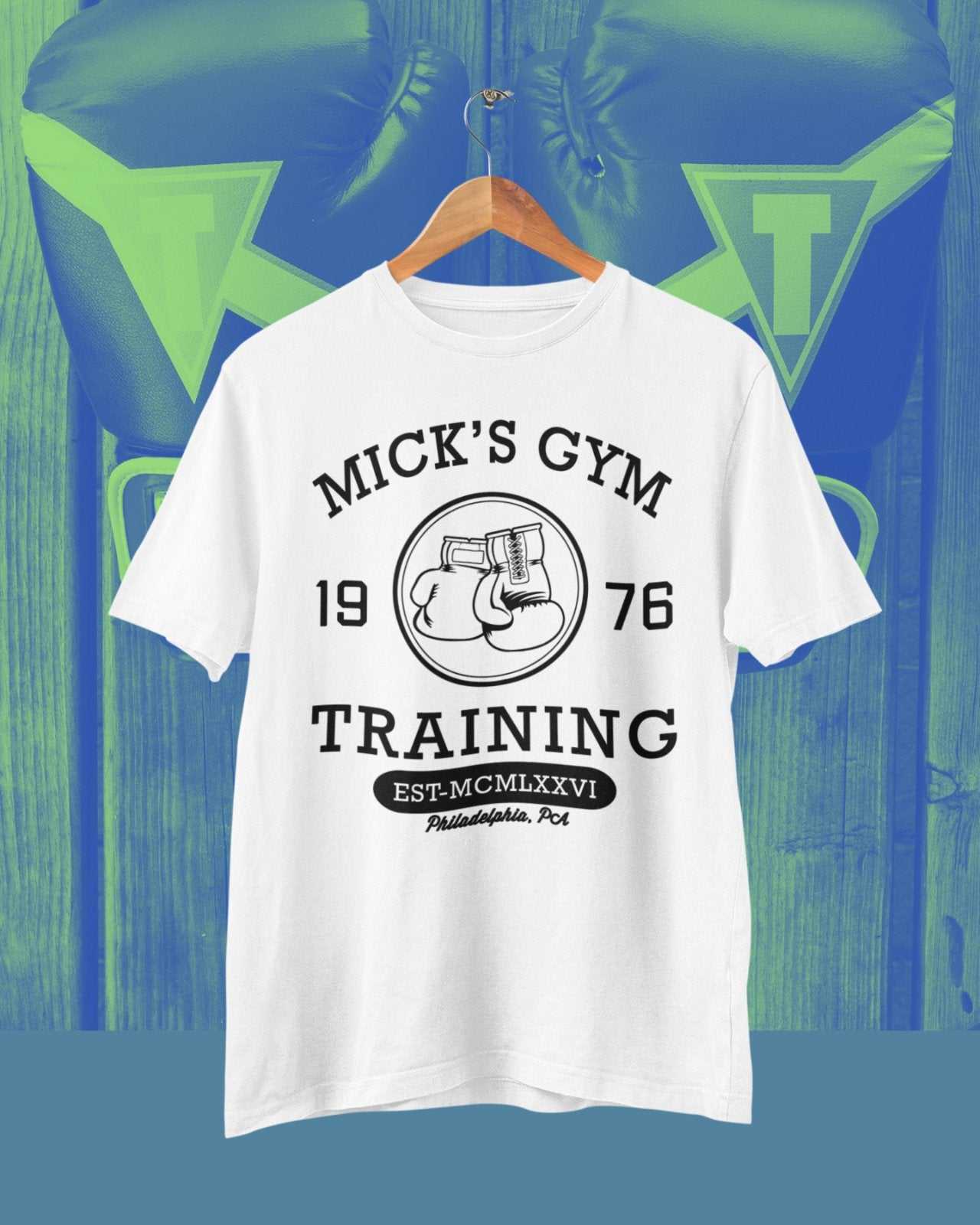 Shirt Movie Rocky Classic Boxing Training Gift Idea DadRetro Mick's Gym 1976 T Shirt Movie Rocky Classic Boxing Training Gift