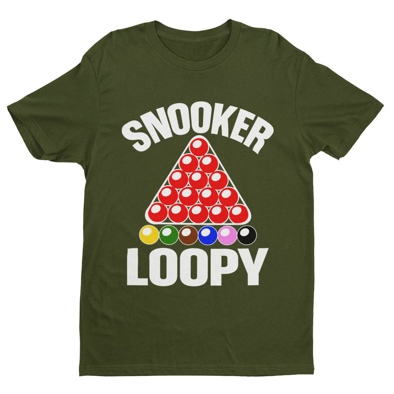 Snooker Loopy T Shirt Funny Pool Frame Rack Triangle Balls Gift Idea Player Fan - Galaxy Tees