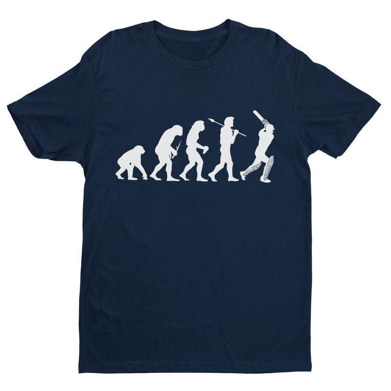 The Evolution of CRICKET T Shirt Ape To Man Darwin Funny Cricketer Gidt Idea - Galaxy Tees